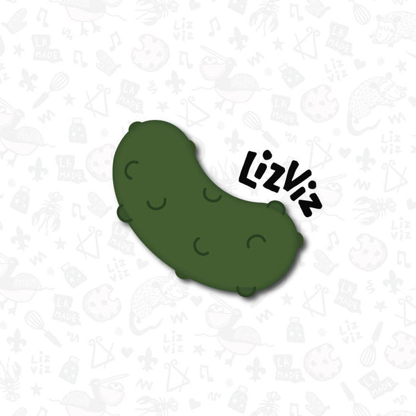 Pickle Cookie Cutter. BBQ cookie cutter. Cucumber Cookie Cutter. LizViz
