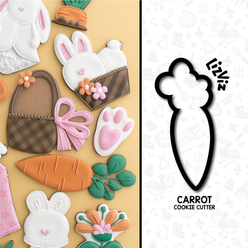 Long Carrot Cookie Cutter. Carrot 2022 Design.