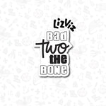 bad two the bone cookie cutter second birthday cookie cutter