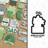when in doubt call dad cookie cutter fathers day cookie cutter