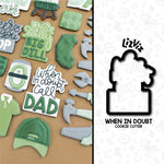 when in doubt call dad cookie cutter fathers day cookie cutter