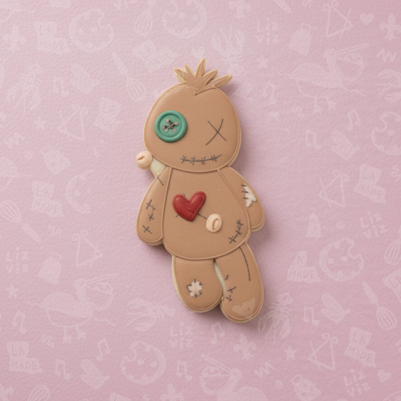 Voodoo Doll Cookie Cutter: Halloween Baking, PLA 3D Printed