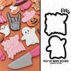 you've been booed cookie cutter set with stencil or embosser option