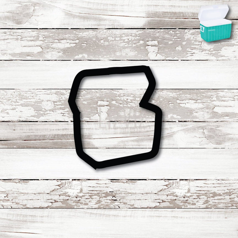 Ice Chest Cookie Cutter. Cooler Cookie Cutter.