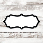 plaque cookie cutter The Becca plaque Cookie Cutter