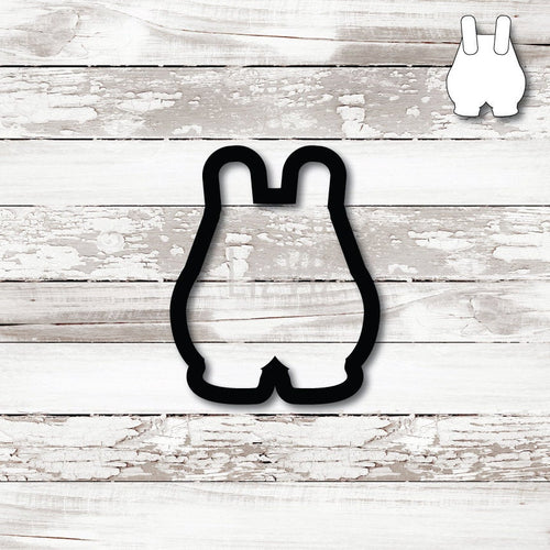 Baby Boy Romper Cookie Cutter. Overall Cookie Cutter.