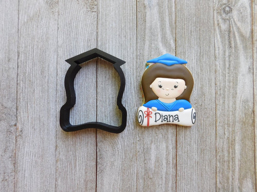 Graduation Girl Cookie Cutter.