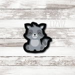 Fox Cookie Cutter. Racoon Cookie Cutter. Woodland Animal Cookie Cutter