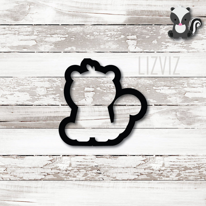 Skunk Cookie Cutter. Squirrel Cookie Cutter. Chipmunk Cookie Cutter. Woodland Animal Cookie Cutter