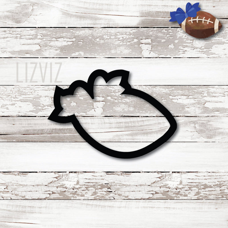 Football Cookie Cutter. Fall Cookie Cutter.