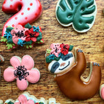 Floral Sloth Cookie Cutter. Sloth Cookie Cutter