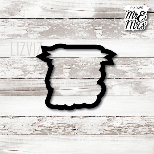 TheWellDressedCookier Wedding cookie cutter.