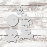 Floral or Bow Skull and Bones Cookie Cutter. Halloween Cookie Cutter.