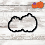 Double Pumpkin Cookie Cutter. Halloween Cookie Cutter.