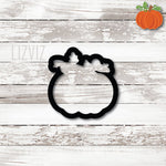 Pumpkin with a vine Cookie Cutter. Halloween Cookie Cutter.