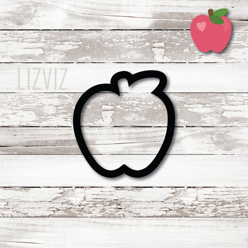 Apple Cookie Cutter. Back to School Cookie Cutter.