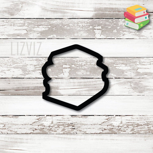 Book Stack Cookie Cutter. Back to School Cookie Cutter.