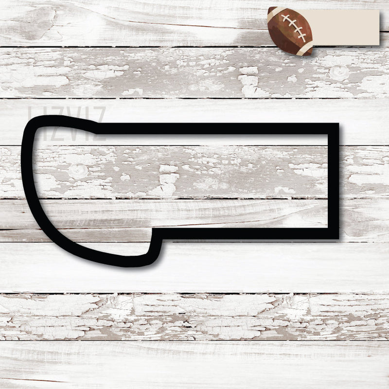 Football Cookie Cutter. Fall Cookie Cutter.