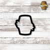 Whiskey Barrel with Banner Cookie Cutter. Wine Barrel.
