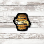 Whiskey Barrel with Banner Cookie Cutter. Wine Barrel.