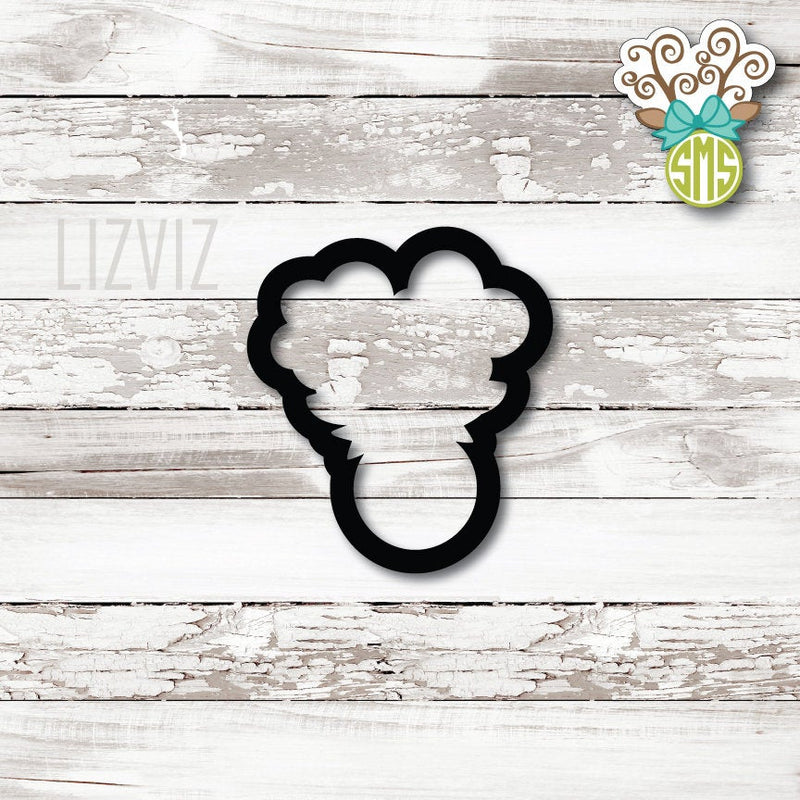 Girly Reindeer Monogram Cookie Cutter.