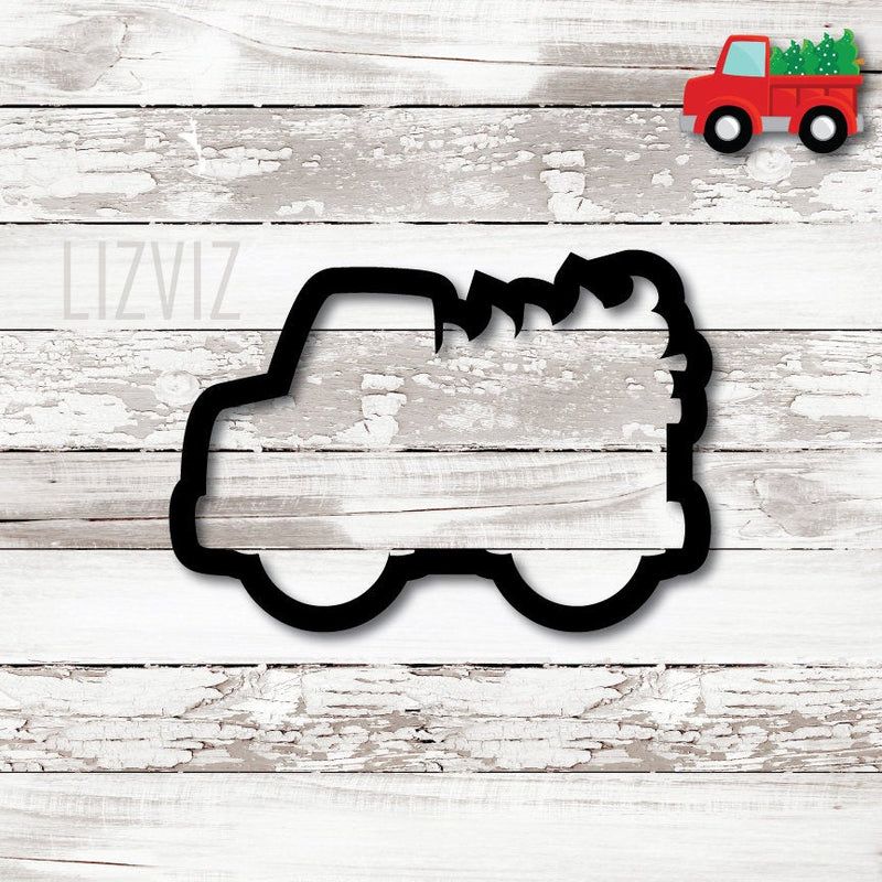 Truck with a Tree Cookie Cutter.