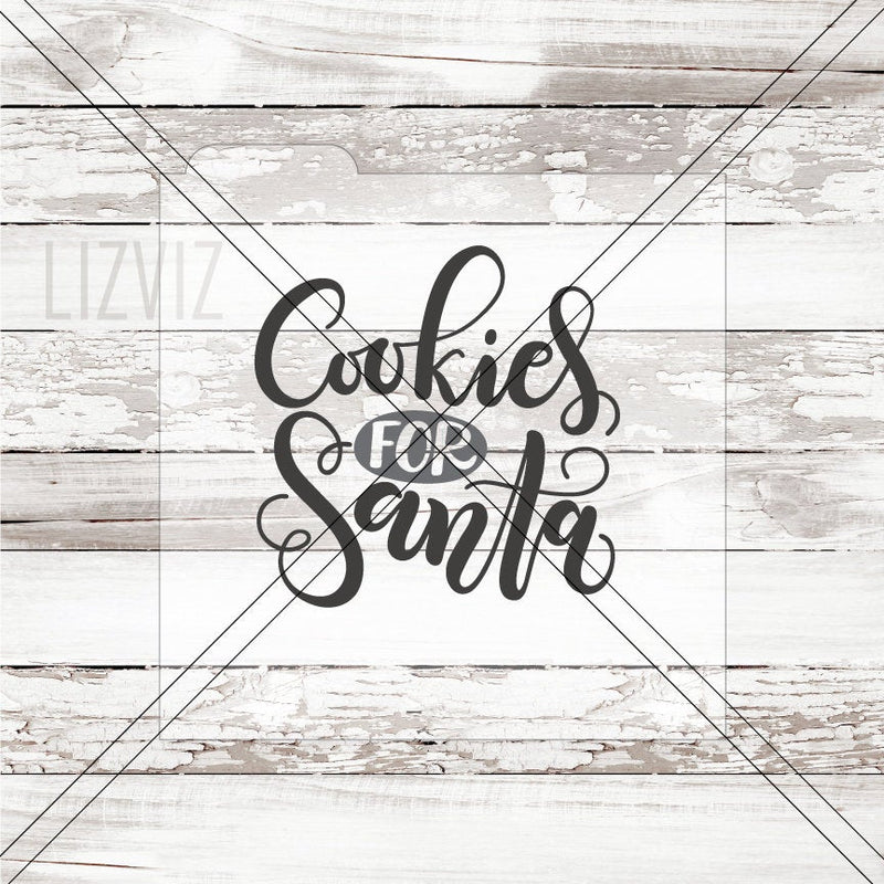 Cookies for Santa Cookie Stencil.