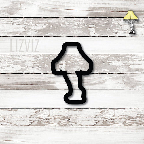 Lamp Leg Cookie Cutter. Christmas Cutter.