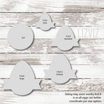 Easter Egg Cookie Cutter With Banner