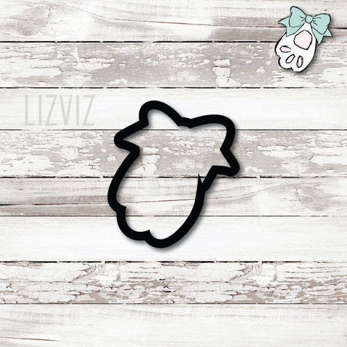 Lucky Bunny Foot Cookie Cutter. Spring. Easter.