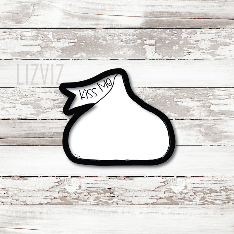 Chocolate Kiss Cookie Cutter. Valentines.