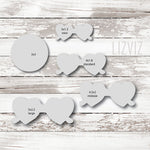 Heart Sunglasses Cookie Cutter. Valentines.