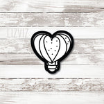 Light Bulb Cookie Cutter. Love you Watts. Valentines.