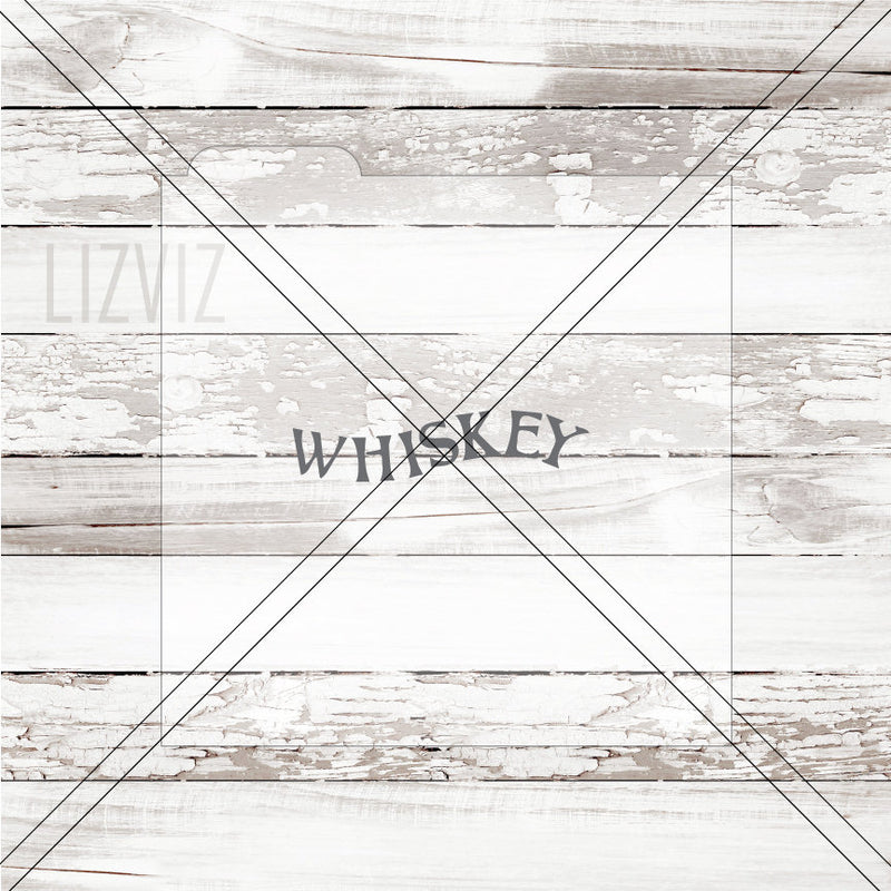 Whiskey Cookie Stencil