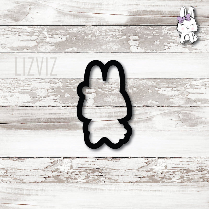 Easter Bunny Girl Cookie Cutter. Spring.