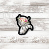 Floral Raccoon Cookie Cutter. Woodland Animal Cookie Cutter