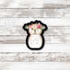 Floral Owl Cookie Cutter. Woodland Animal Cookie Cutter.