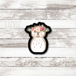 Floral Owl Cookie Cutter. Woodland Animal Cookie Cutter.