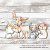 Floral Fox Cookie Cutter. Woodland Animal Cookie Cutter