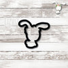 Floral Bunny Cookie Cutter. Woodland Animal Cookie Cutter