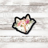 Floral Fox Cookie Cutter. Woodland Animal Cookie Cutter