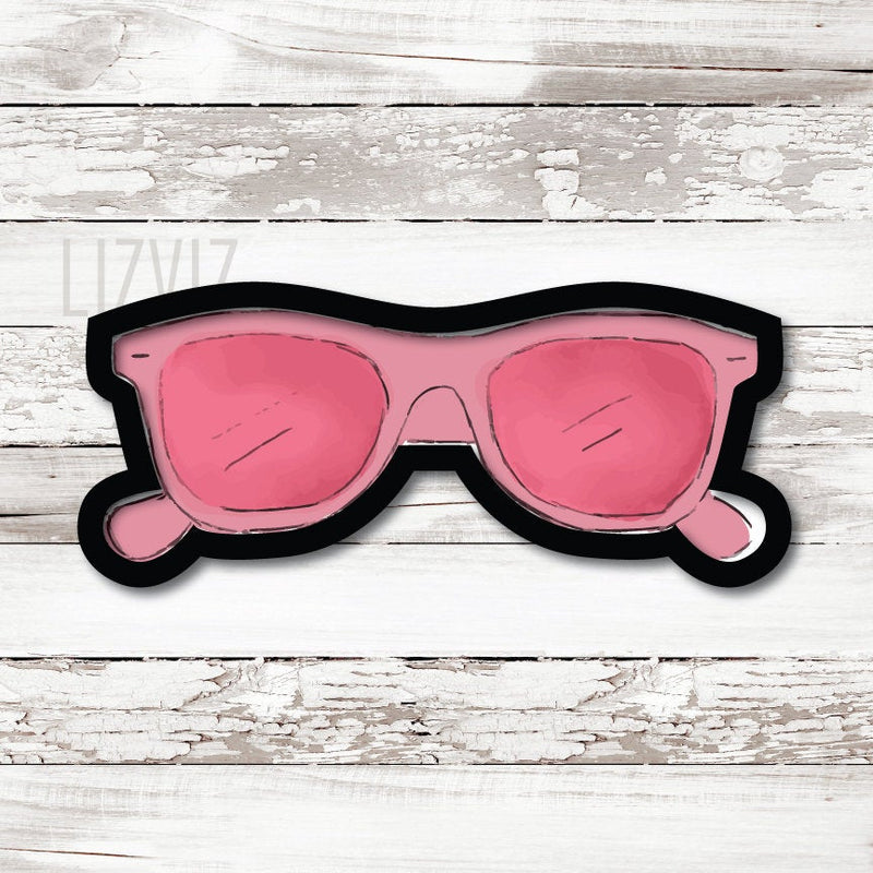 Sunglass Cookie Cutter. Summer Cookie Cutter.