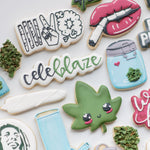 420 cookie Cutter. Celeblaze. Weed Cookie Cutter. Marijuana.