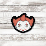Pennywise Head Only Cookie Cutter. Halloween Horror Cookie Cutter.
