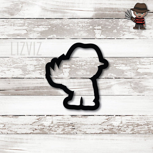 Freddy Krueger Full Body Cookie Cutter. Halloween Horror Cookie Cutter.