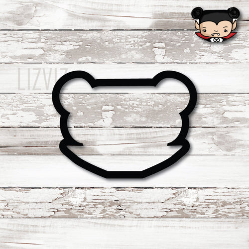 Vampire Girl Cookie Cutter. Face Only. Halloween Cookie Cutter.