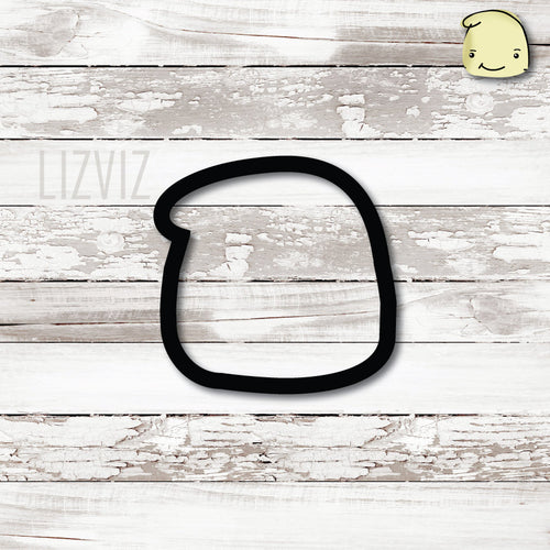 Ghost Cookie Cutter. Face Only. Halloween Cookie Cutter.
