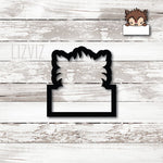 Werewolf Plaque Cookie Cutter. Face Only. Halloween Cookie Cutter.