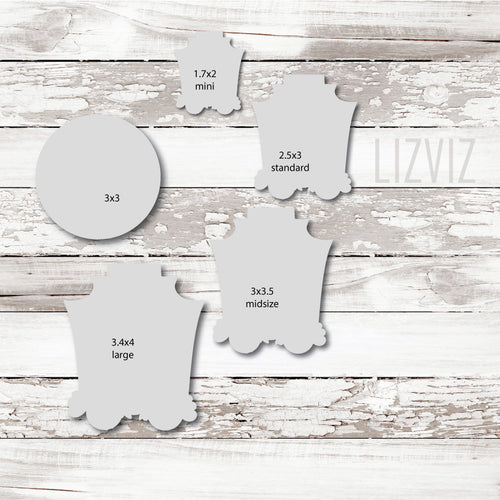 Floral Tombstone Cookie Cutter. Halloween Cookie Cutter.