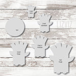 Turkey Paper Bag Cookie Cutter. Plaque Cookie Cutter.